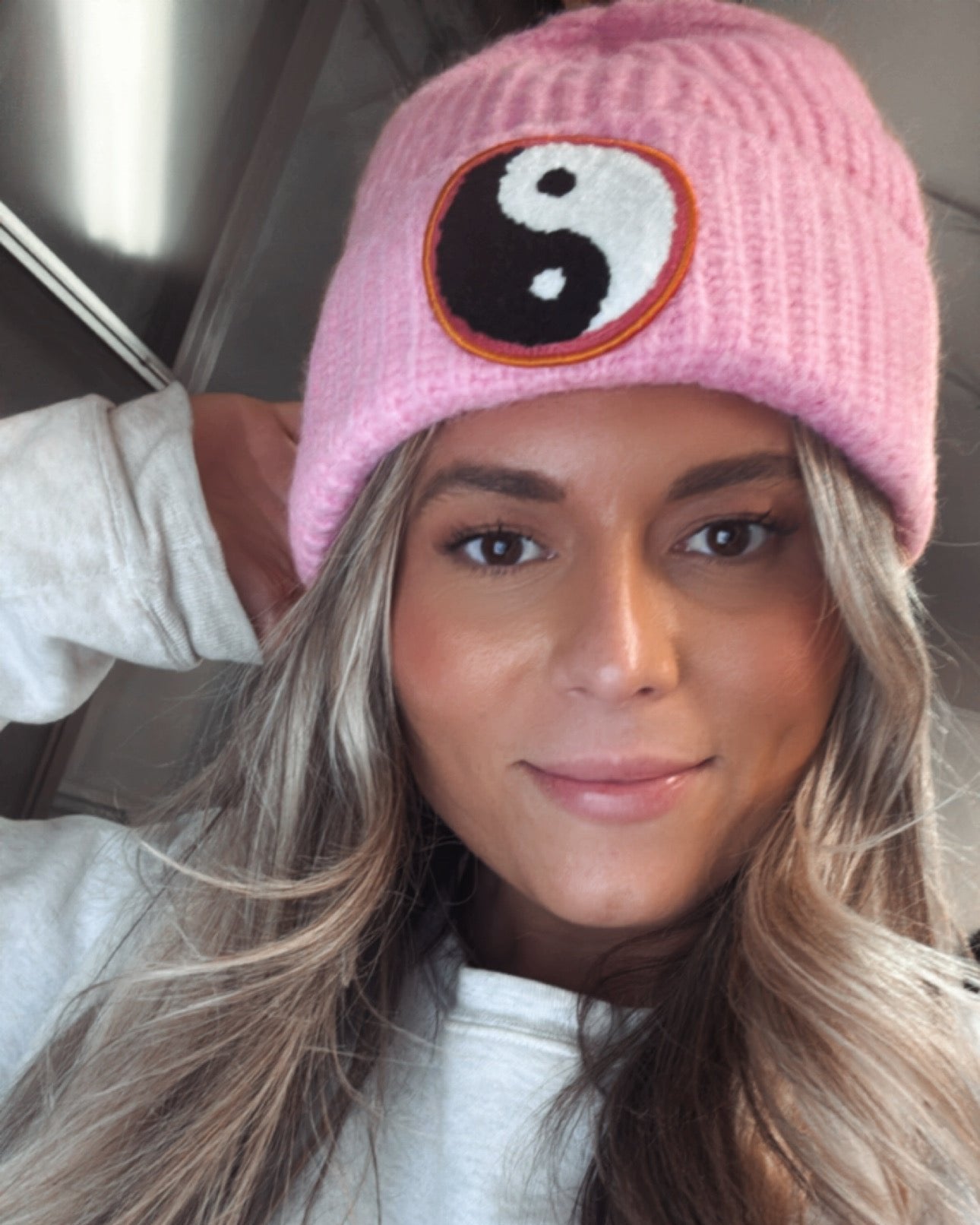 Yin Yang Oversized Beanie