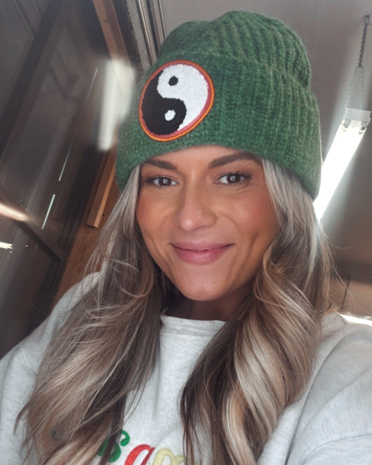 Yin Yang Oversized Beanie