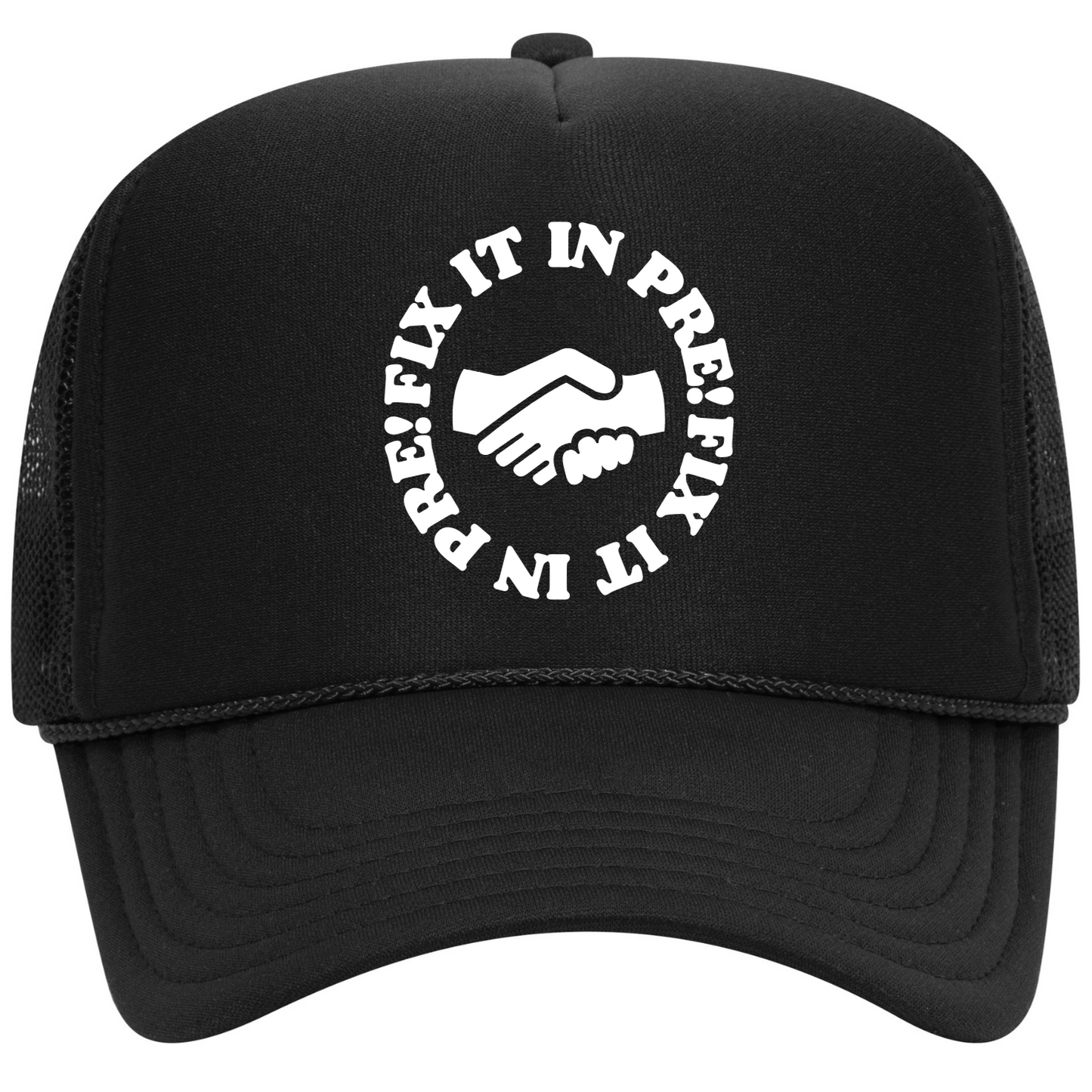 Fix It In Pre! Circle Trucker Hat