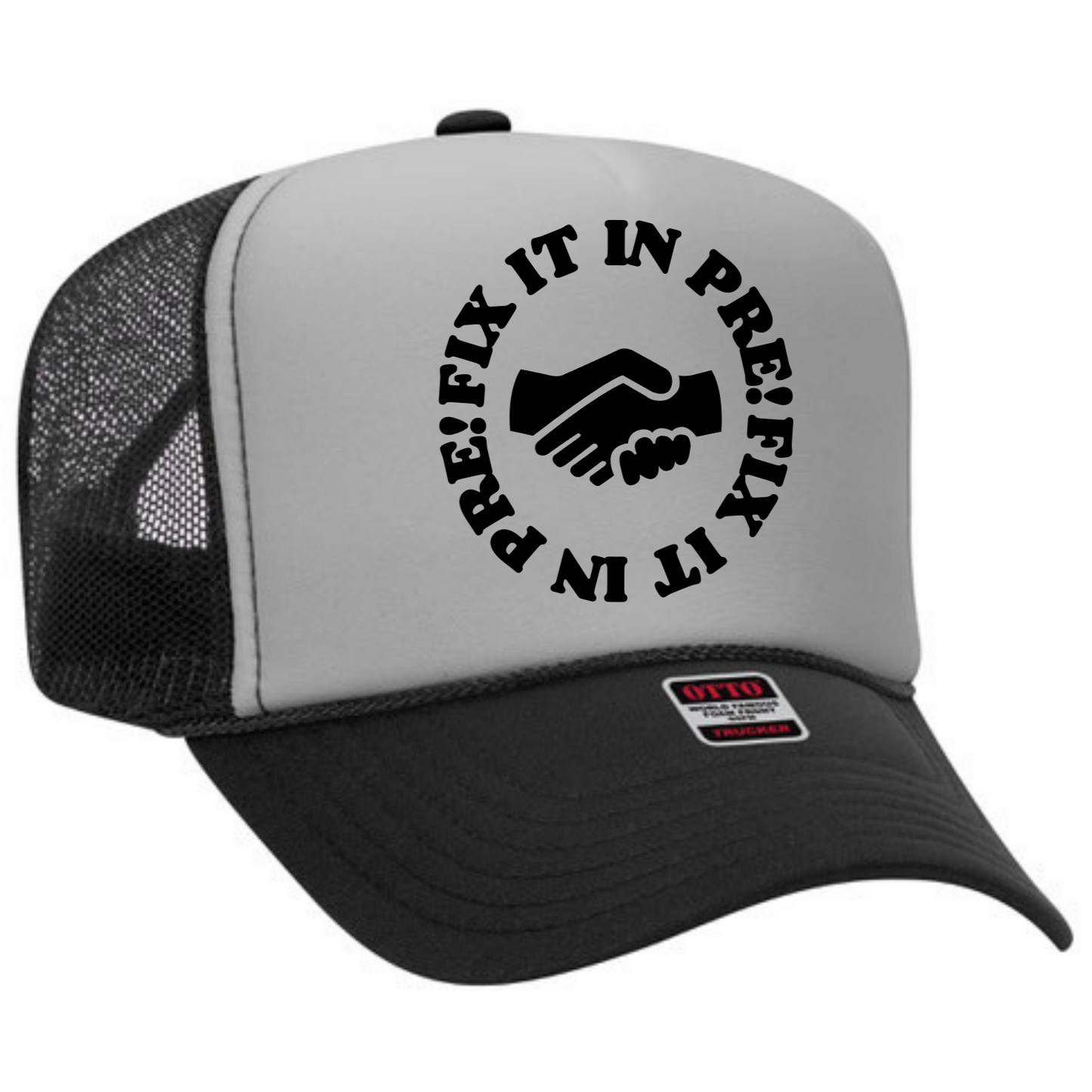Fix It In Pre! Circle Trucker Hat