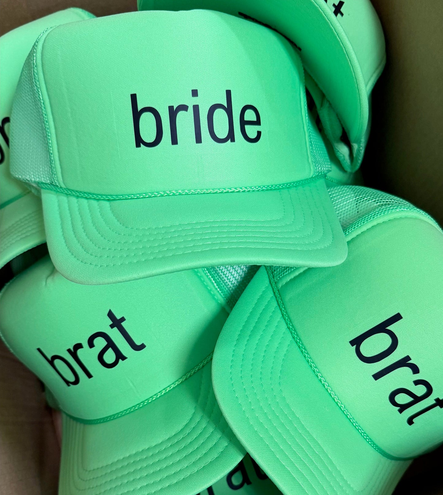 brat trucker hat (customizable)