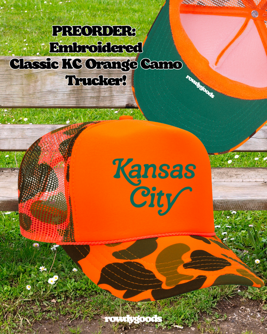 PREORDER: Classic KC Orange Camo (Embroidered)