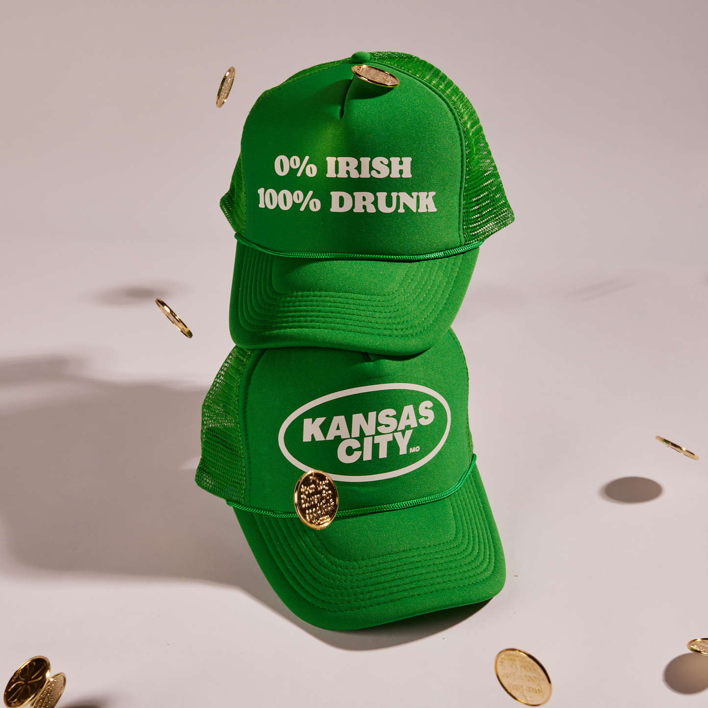 0% Irish 100% Drunk Trucker Hat