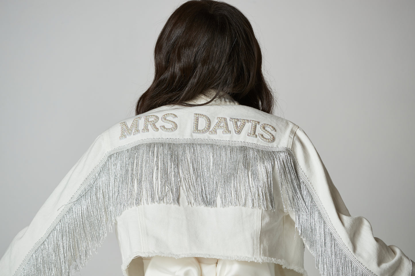 Custom Fringe Jean Jacket